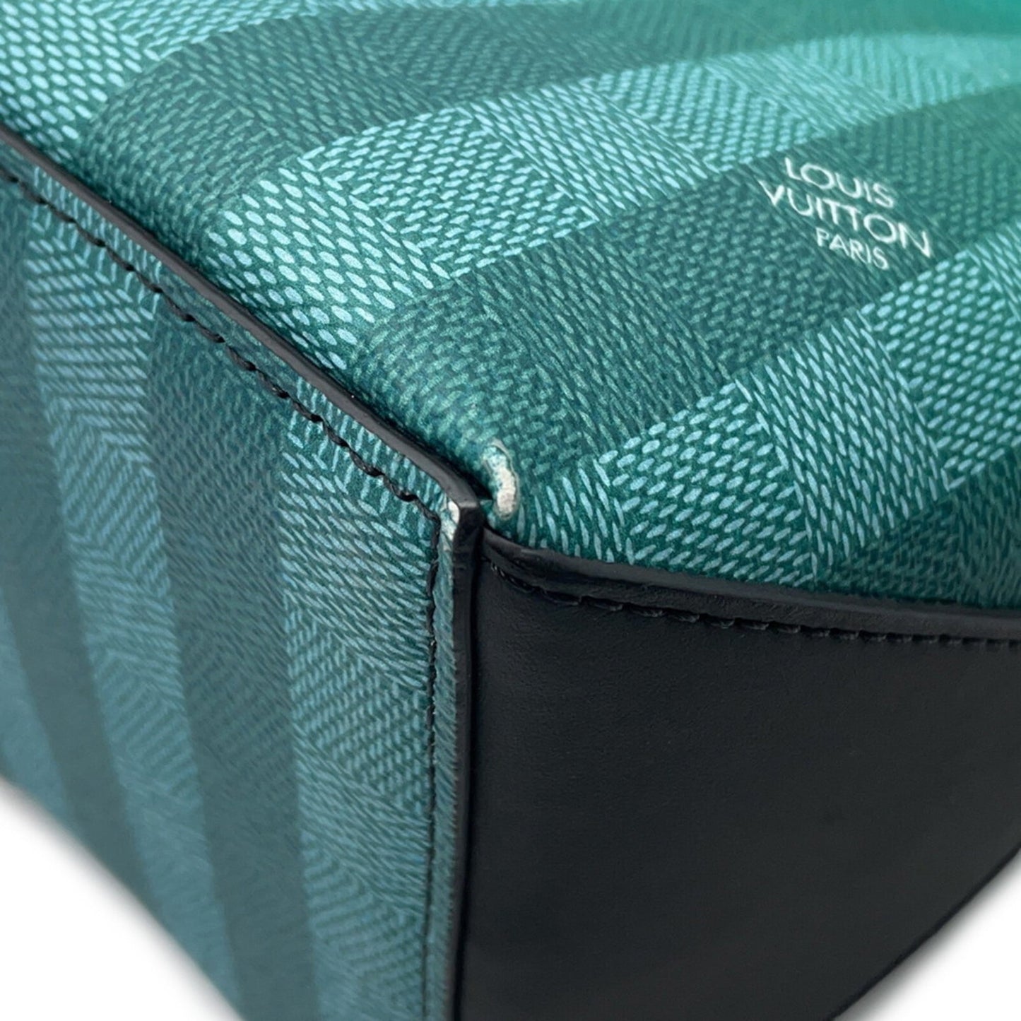 Louis Vuitton Damier Stripe Weekend Tote PM N59919, a 2-way shoulder bag.