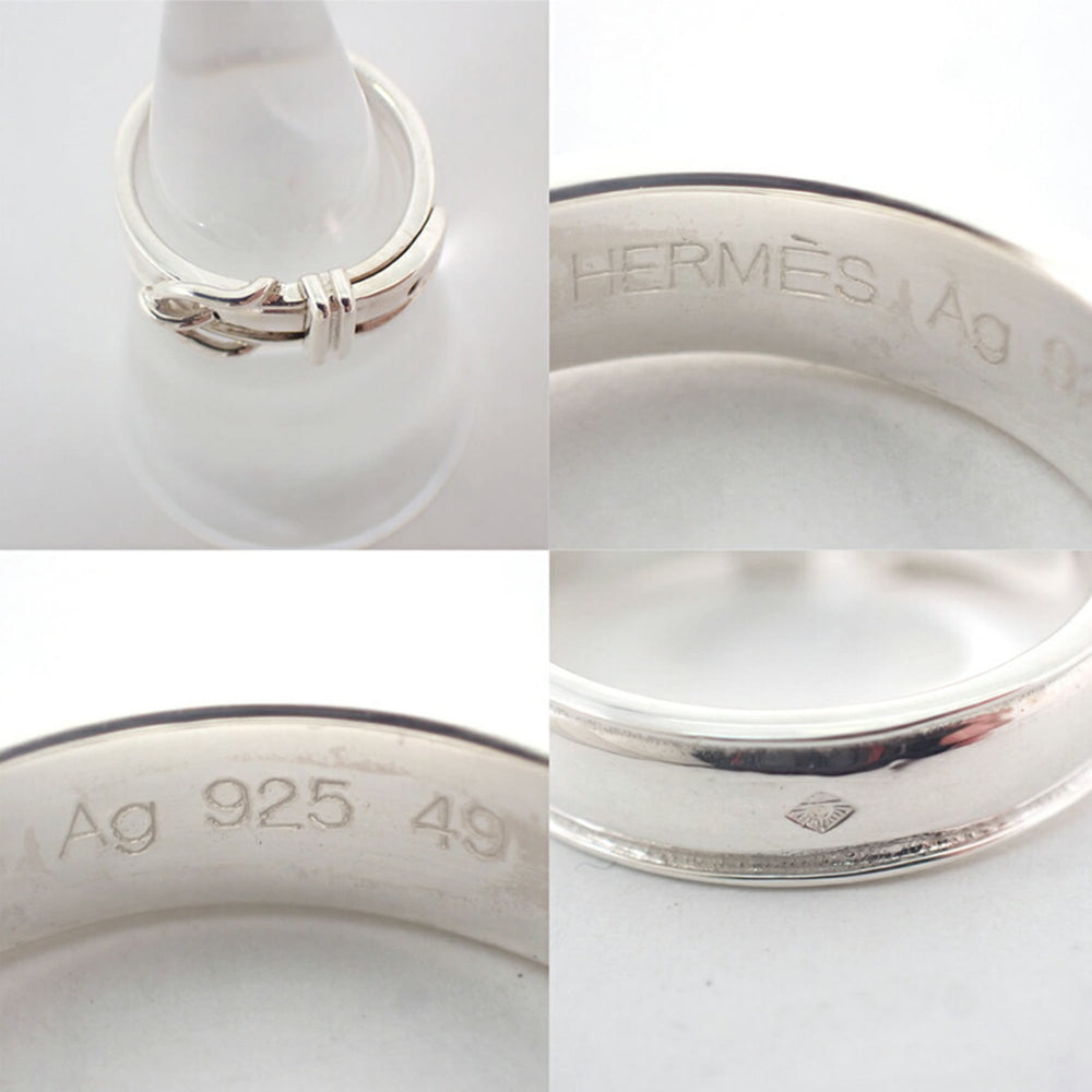HERMES 925 Ceinture Croix Ring, Size 8.5 — Like New