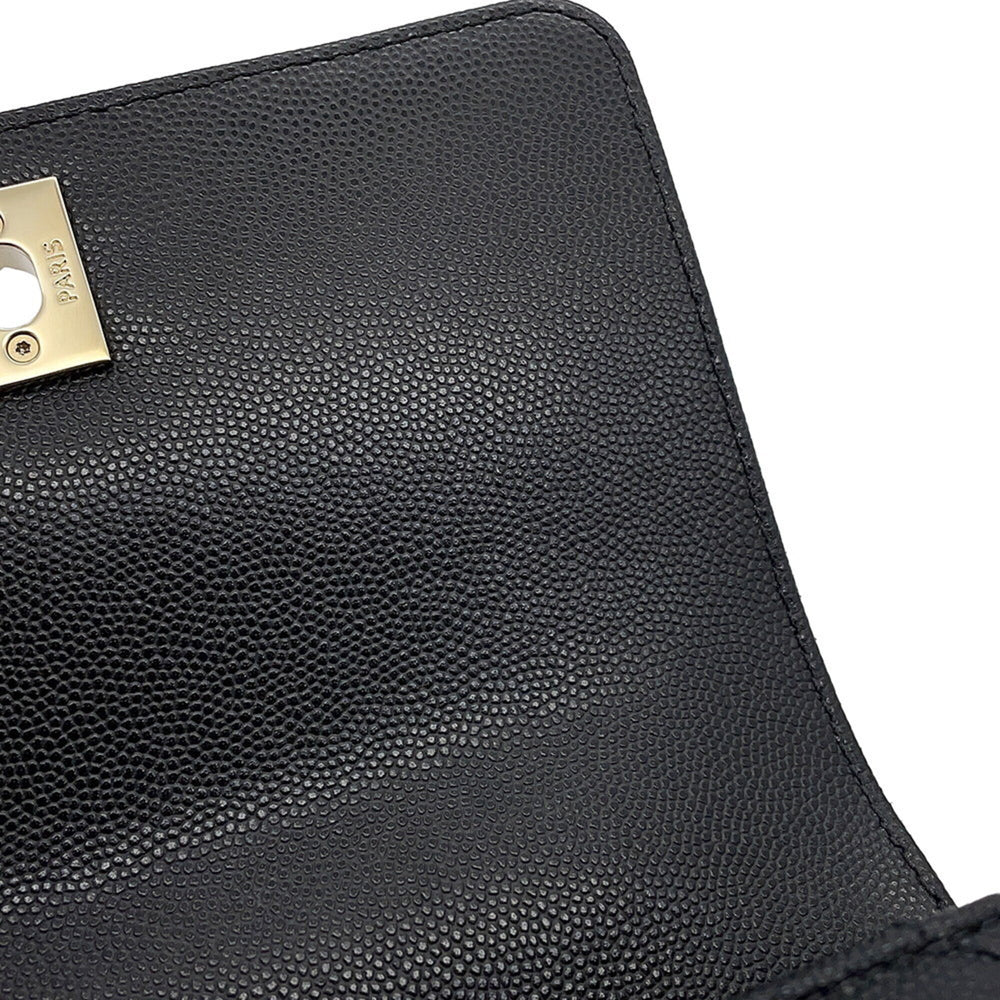 Chanel handbag, Coco Mark, Matelassé, Handle, XXS, caviar leather, AS2215, CHANEL 2-way, black, women's — Like New