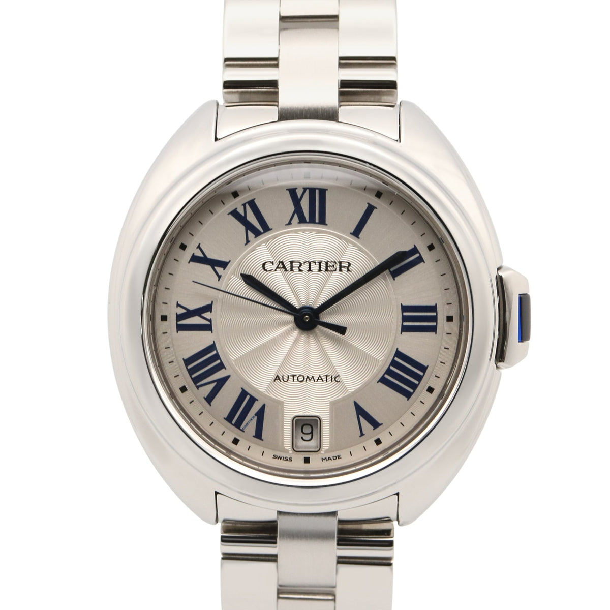Cartier Cle de watch, stainless steel, men's, silver tone, WSCL0006 — Very Good
