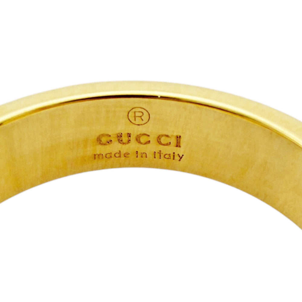 Gucci Icon Ring, 18K Yellow Gold, Women's — Like New