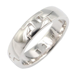 Hermes Hercules Ring, 18K White Gold (18KWG), Women's, Silver Tone — Like New
