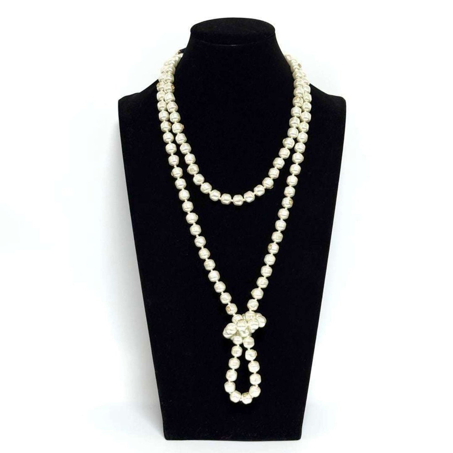 Gucci Women's Long Faux Pearl Tiger Head Necklace