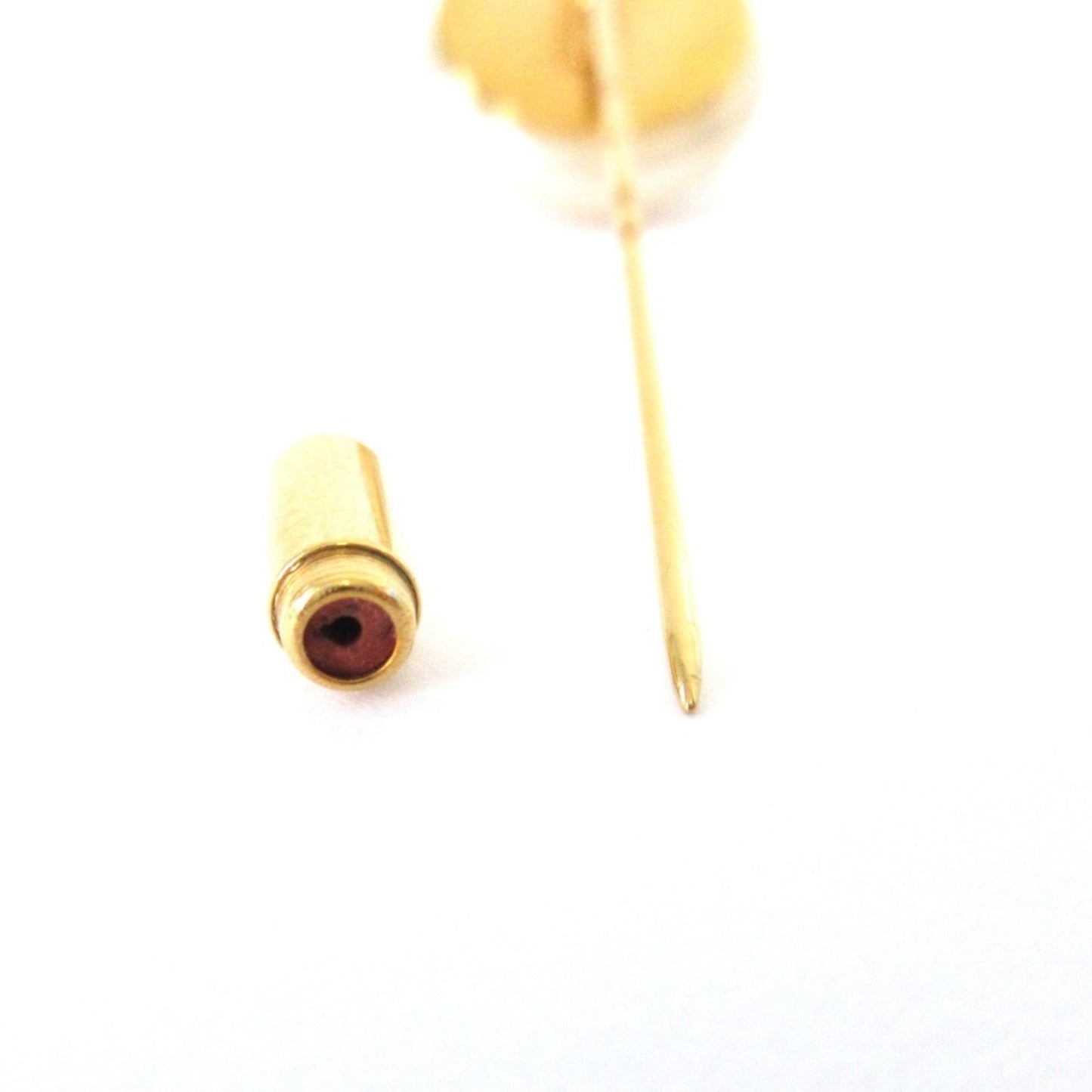 93P CHANEL Vintage Pearl Coco Mark Pin Brooch, Gold Color, Women's