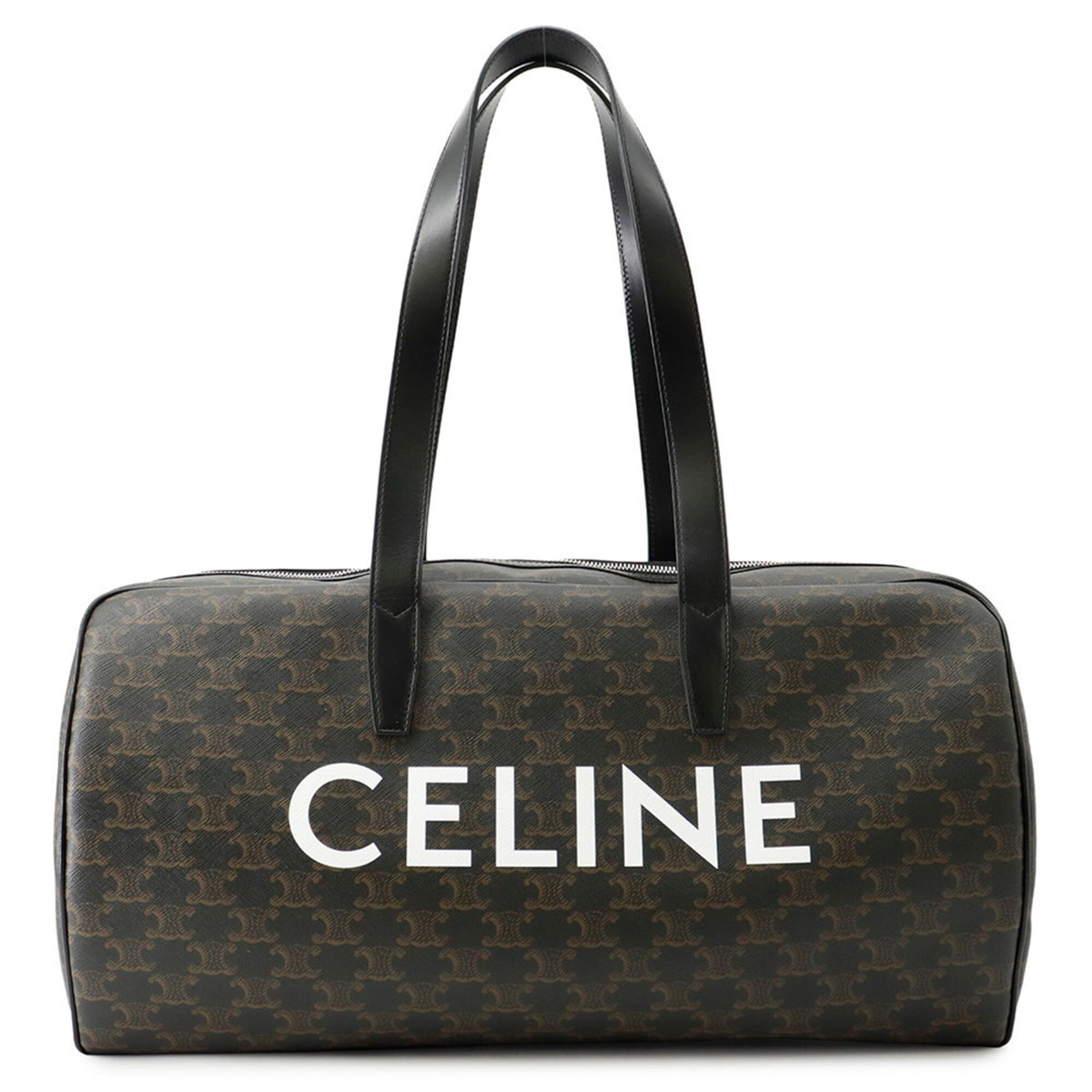Celine Boston bag, Triomphe leather, 113852BZK, handbag — Like New