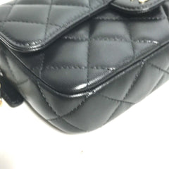 Chanel AP2096 CC Mark Phone Case Wallet CC Crossbody bag Long Wallet Shoulder Bag Black Gold — Like New
