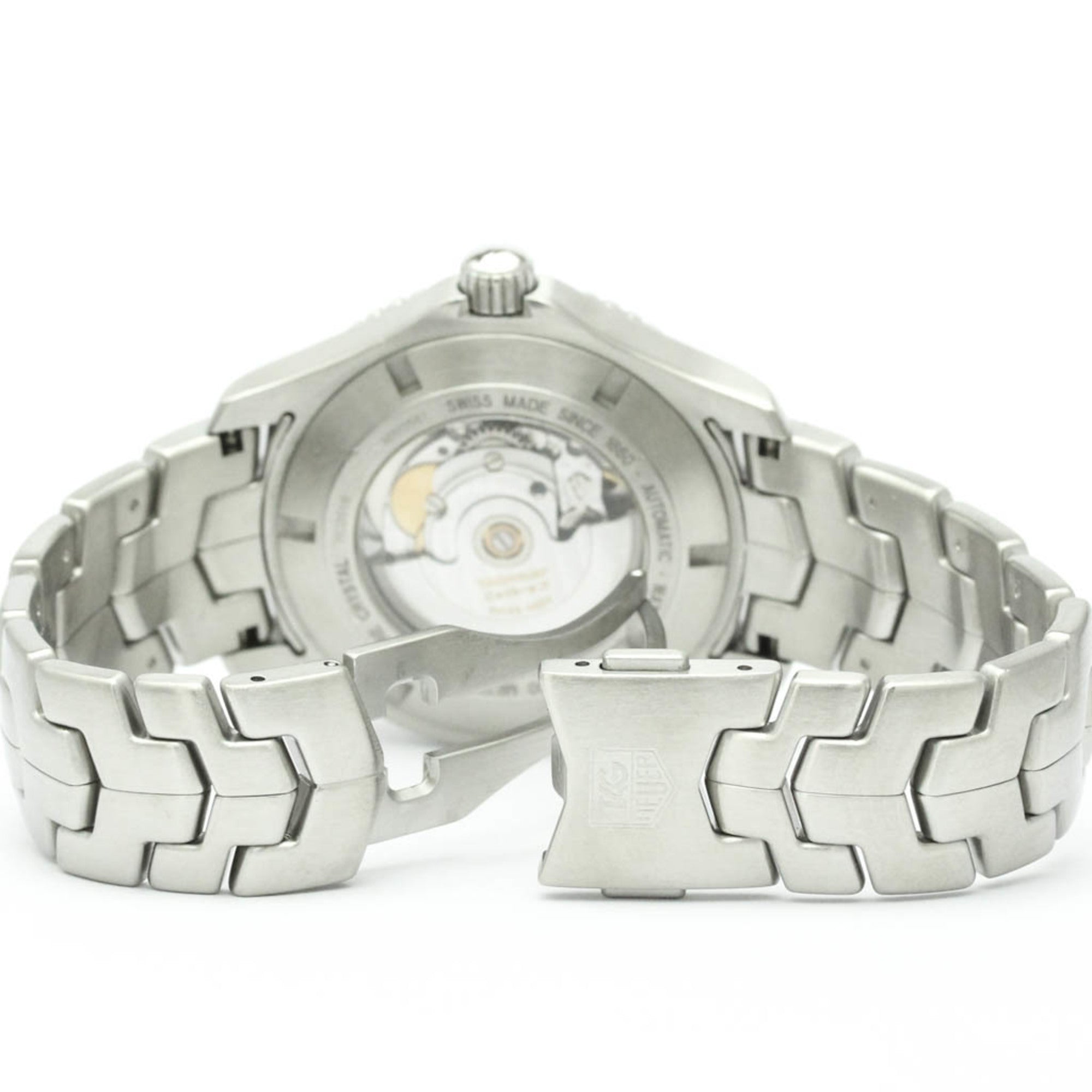 TAG HEUER Link Calibre 5 Steel Automatic Mens Watch WJ201B Polished — Very Good