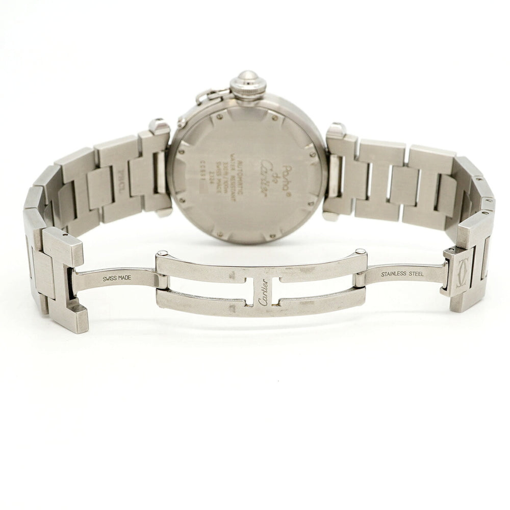 Cartier Pasha C W31023M7 Silver Dial Watch (Boys' Size) — Good