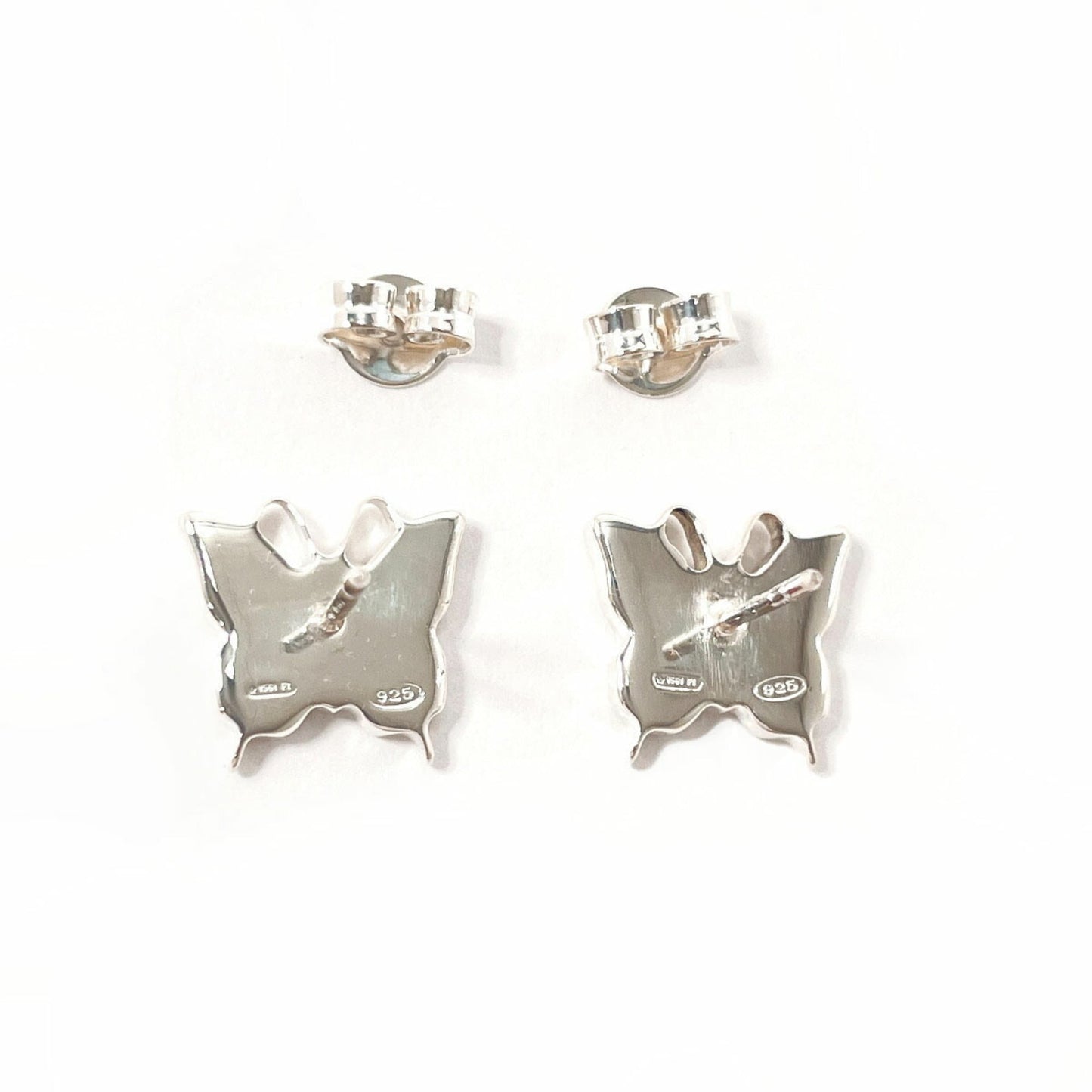 GUCCI Butterfly Earrings in 925 Sterling Silver/14K White Gold for Women