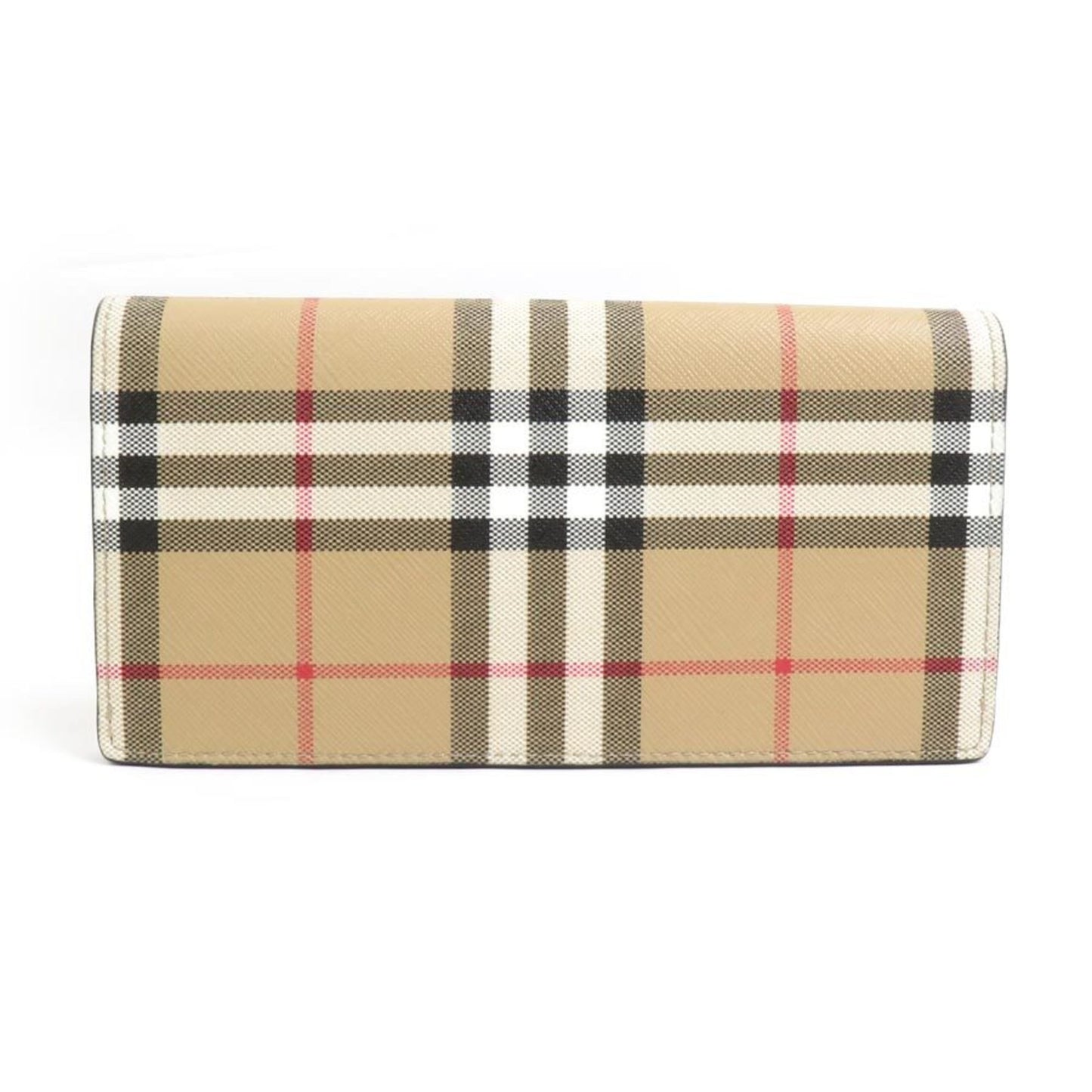 Burberry BURBERRY Bi-fold long wallet coated canvas beige men's women's h30779a
