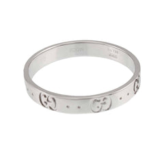 Gucci Icon Ring #25, 18K WG (White Gold 750) — Like New