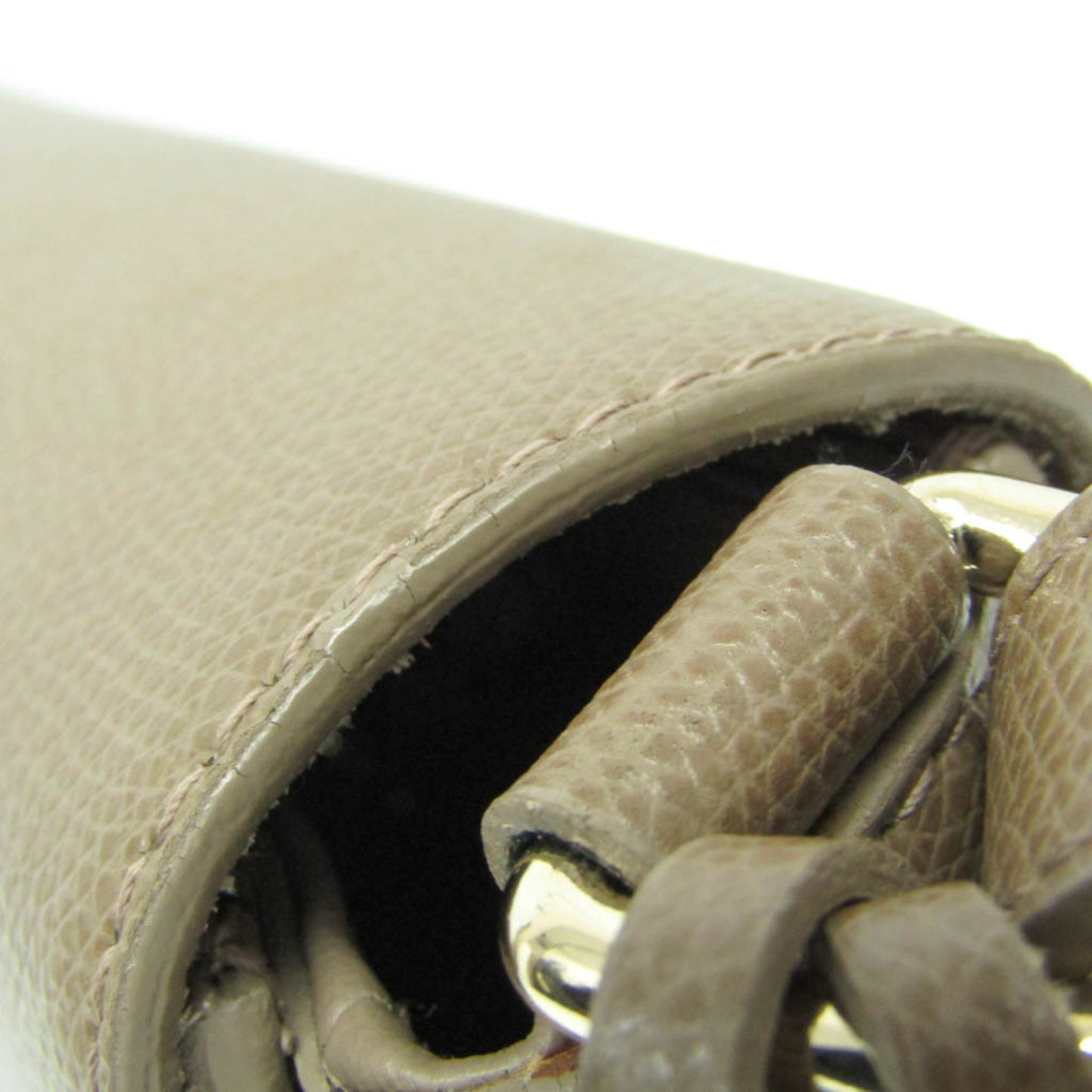 Furla Metropolis 00760475 Women's Leather Shoulder Bag Beige Brown