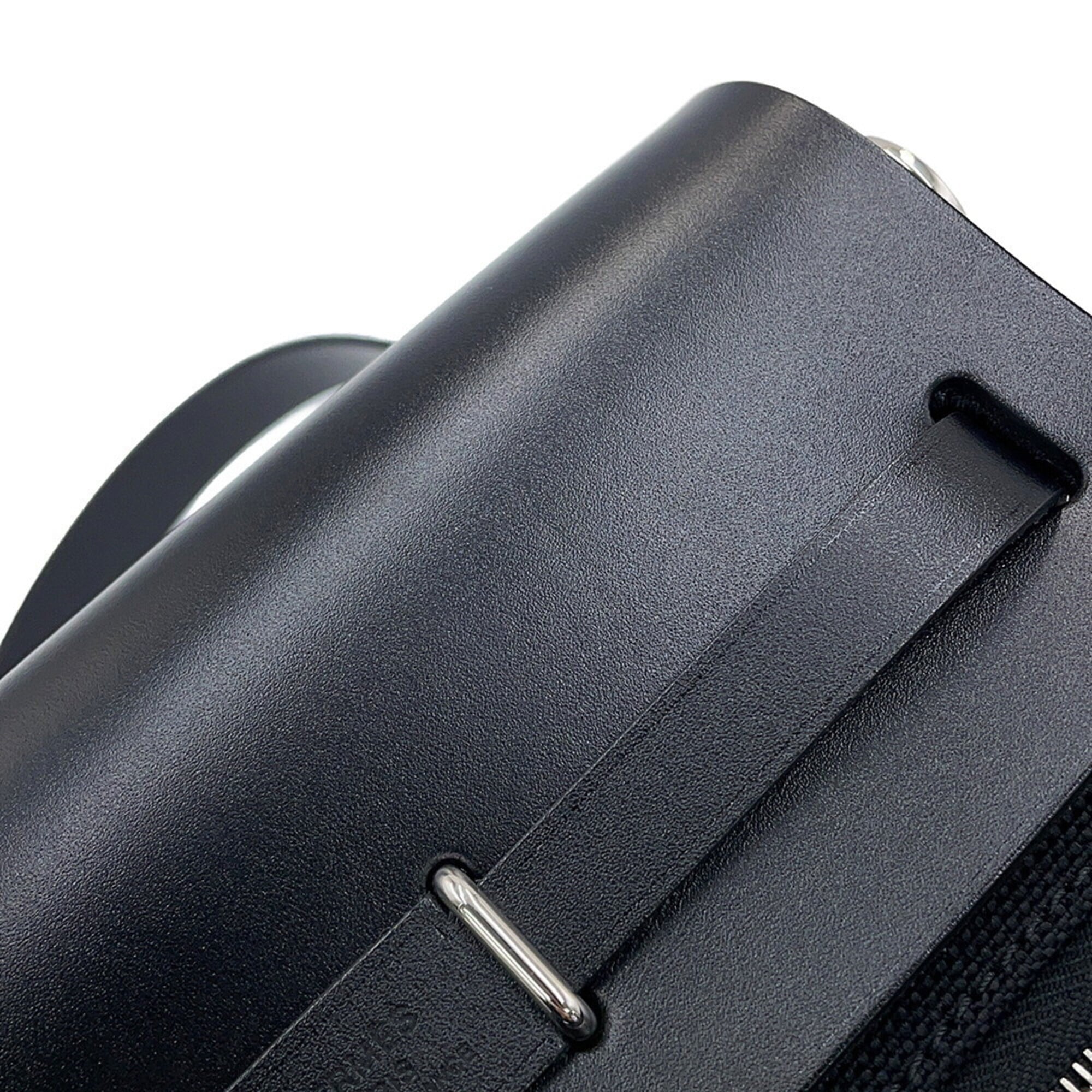Hermes Shoulder Bag Herbag Zip Mini Black Toile H Vache Hunter G Stamp HERMES Handbag — Like New