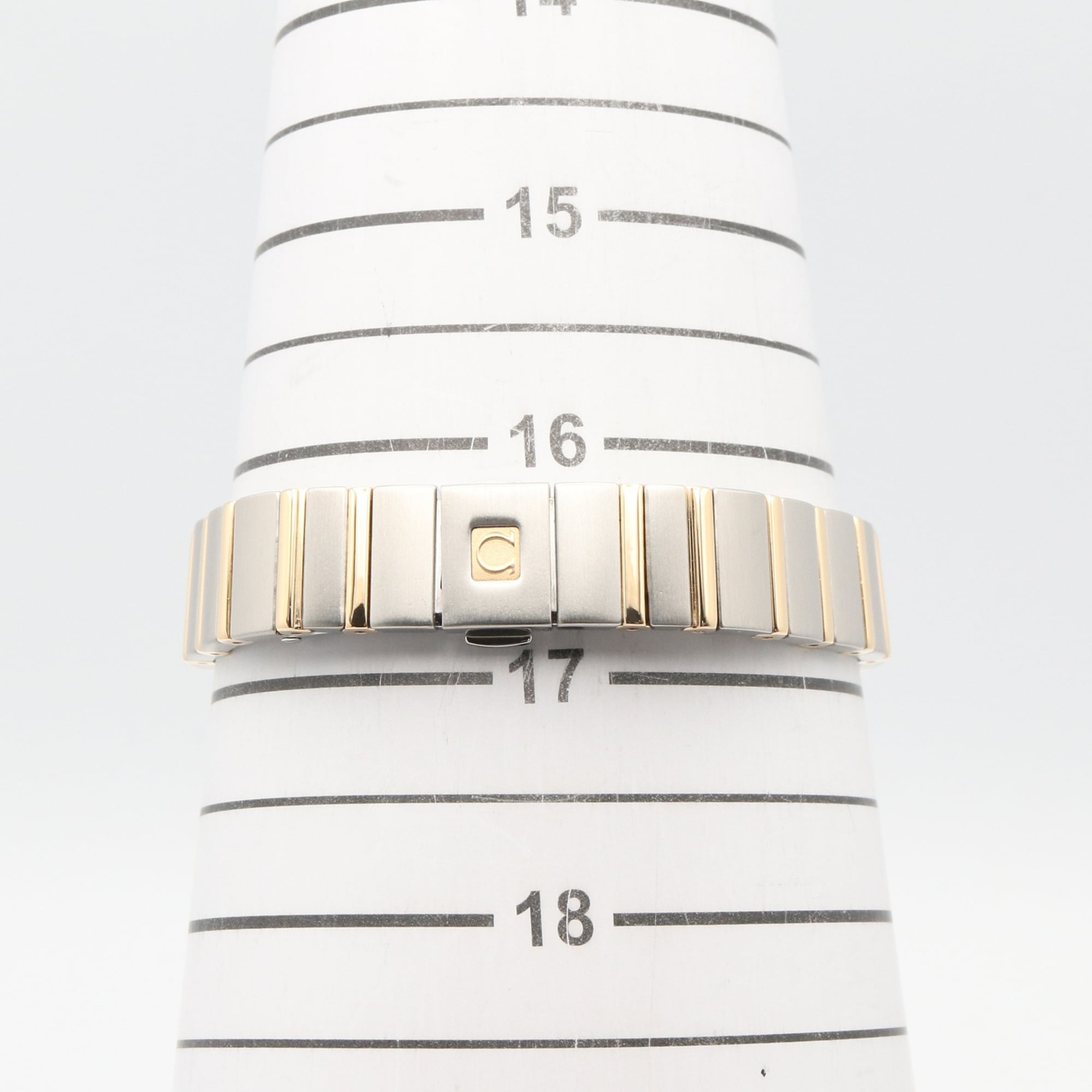 Omega Constellation Double Eagle Watch, 18K (Yellow Gold) Stainless Steel, Ladies', White/White Mother-of-Pearl Case, 1381.70 — Very Good