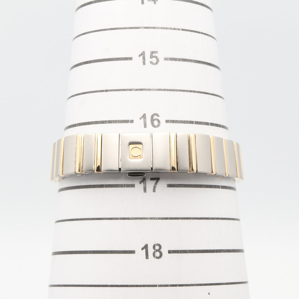 Omega Constellation Double Eagle Watch, 18K (Yellow Gold) Stainless Steel, Ladies', White/White Mother-of-Pearl Case, 1381.70 — Very Good