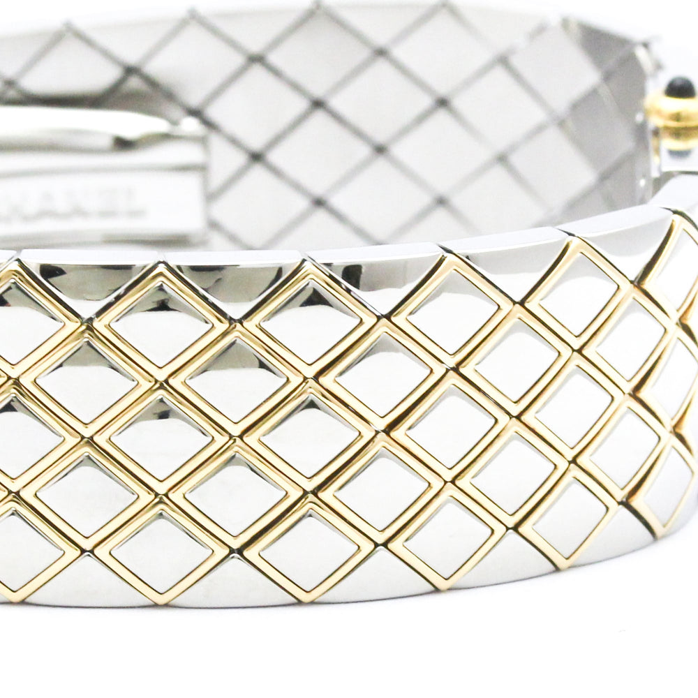CHANEL Matelasse 18K Gold Steel Quartz Ladies Watch H0475 Polished — Very Good