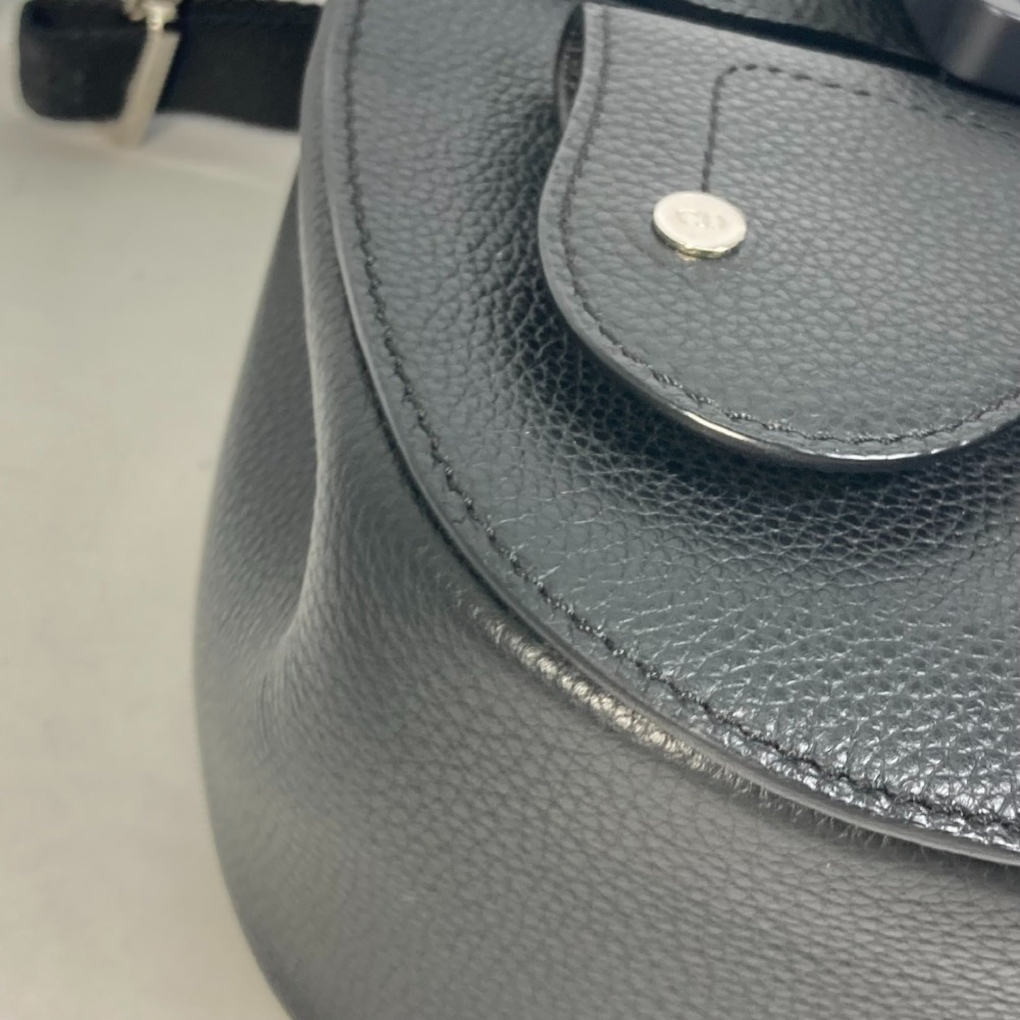 CHRISTIAN DIOR Bag Saddle backpack Backpack Black — Like New