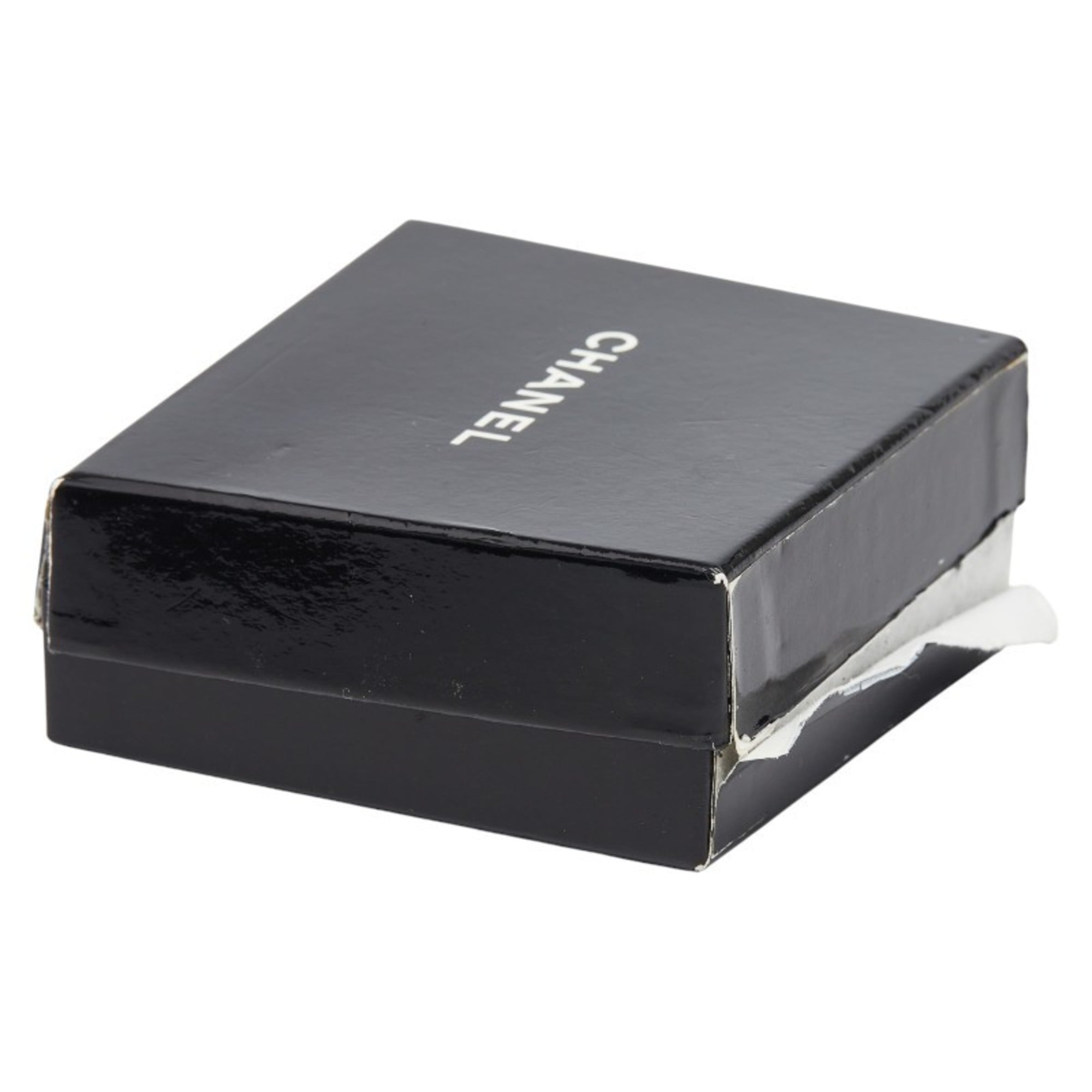 CHANEL Nameplate Motif Brooch Metal Women's