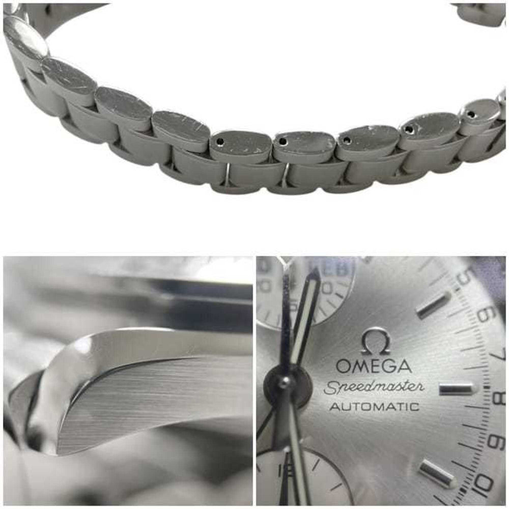 Omega Speedmaster Triple Calendar Watch, Cream White Silver, 3523.30, Chronograph, Automatic Winding, Stainless Steel — Very Good