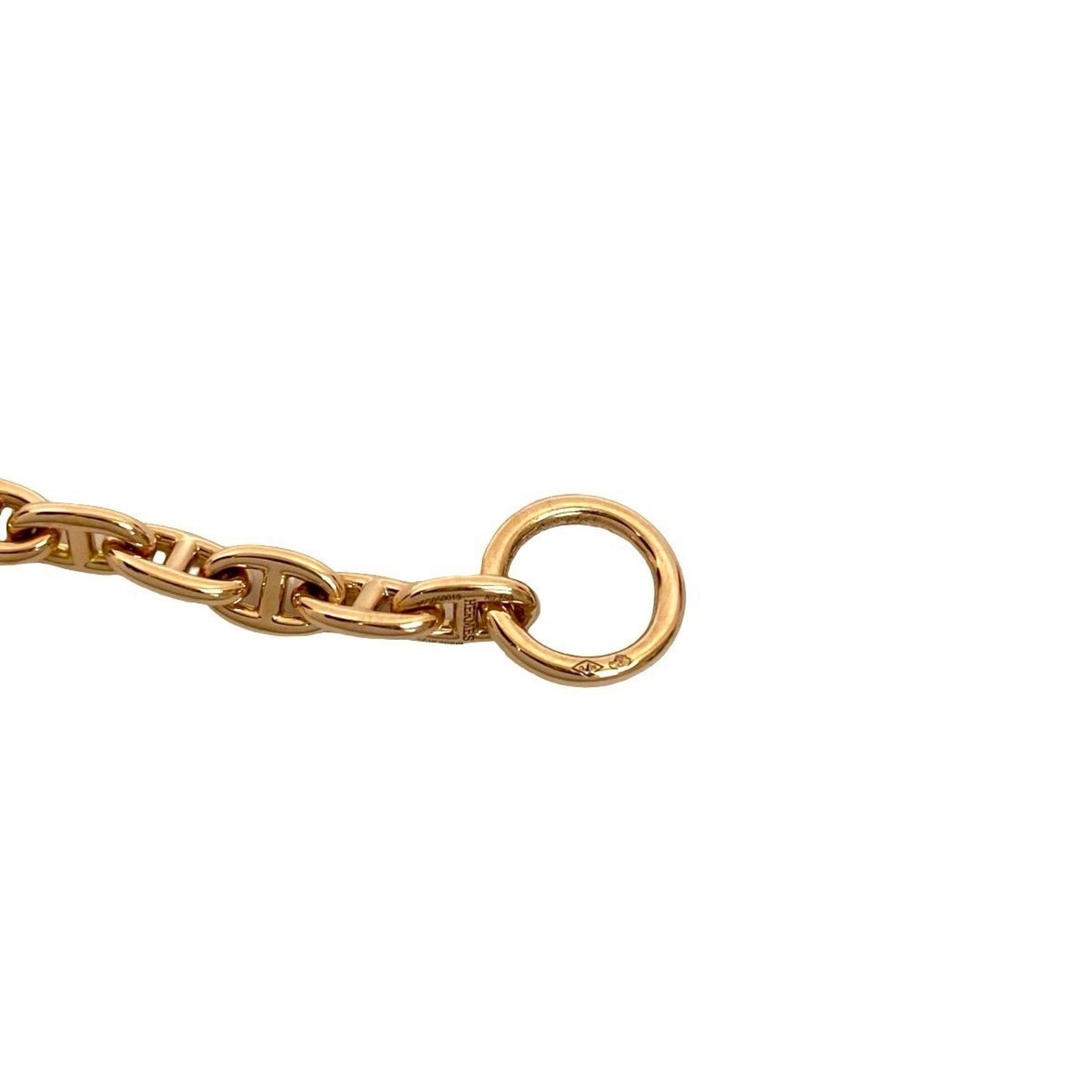HERMES Chaine d'Ancre PPM 24-link 18K pink gold chain bracelet/bangle accessory 04395