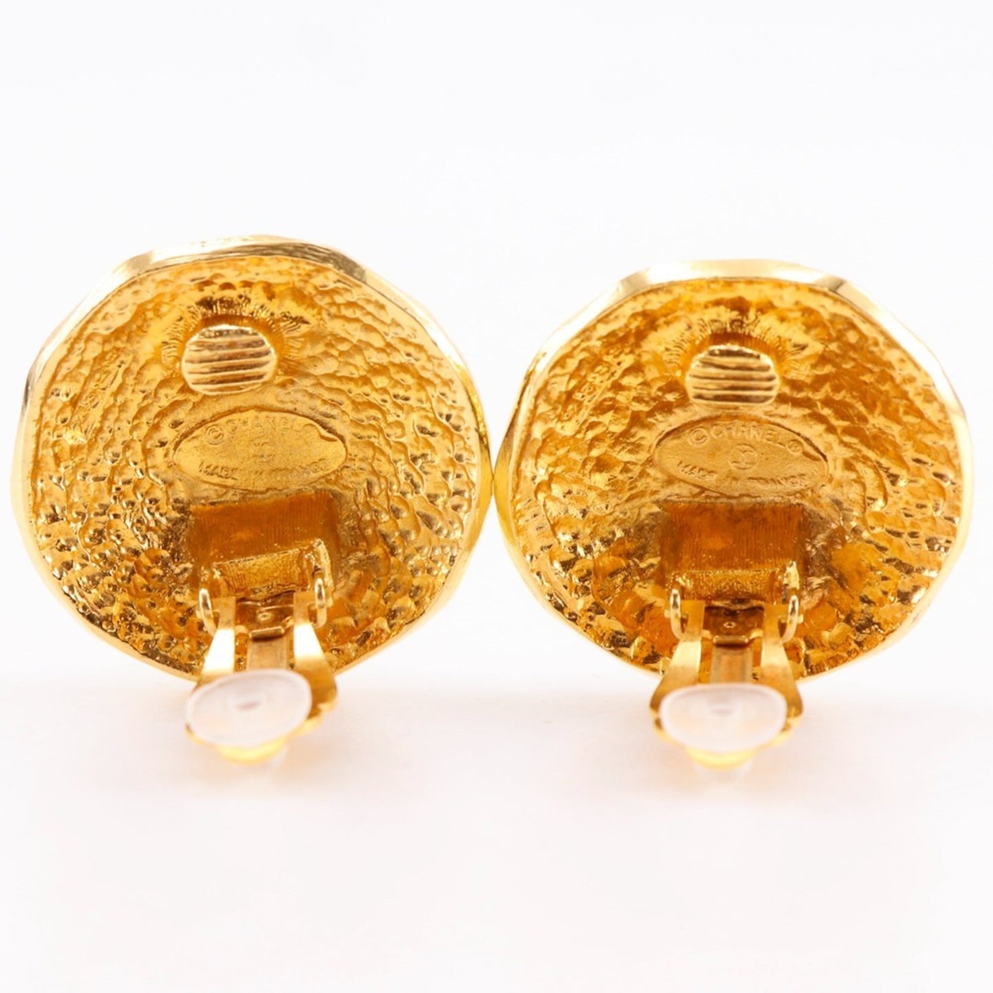 CHANEL 31 RUE CAMBON Cambon Earrings, Vintage, Gold Plated, Approx. 23.0g, CAMBON, Women's