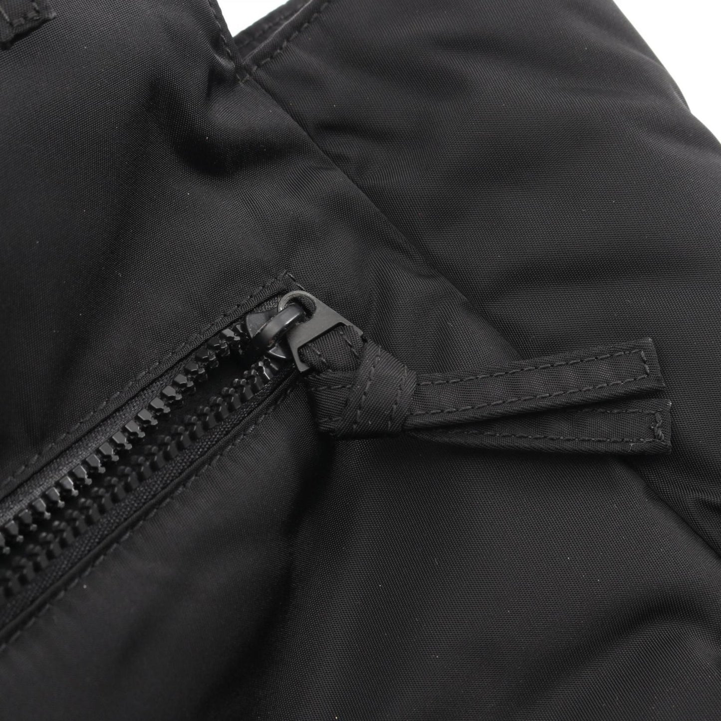 Bottega Veneta men's nylon clutch bag in black