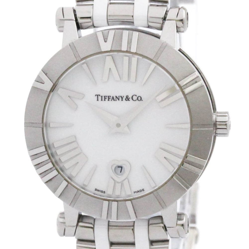 TIFFANY Atlas Ceramic Steel Ladies Watch Z1300.11.11A20A00A Polished — Very Good