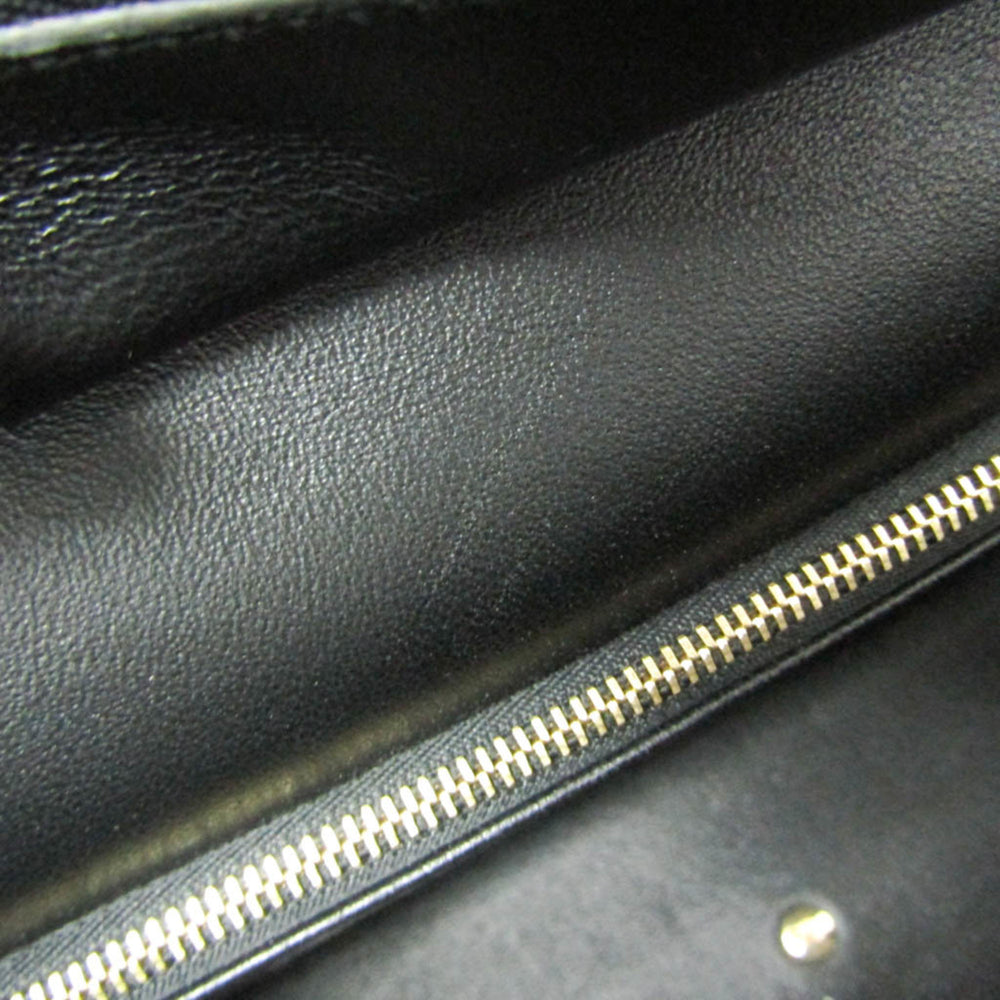 Salvatore Ferragamo Gancini DY-21 E525 Women's Leather Tote Bag Black — Like New
