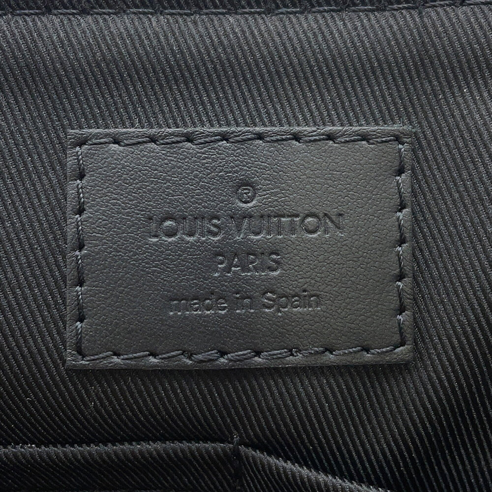 Louis Vuitton shoulder bag, grain leather, Takeoff, M57080, LOUIS VUITTON, black, handbag, men's, VUITTON — Like New