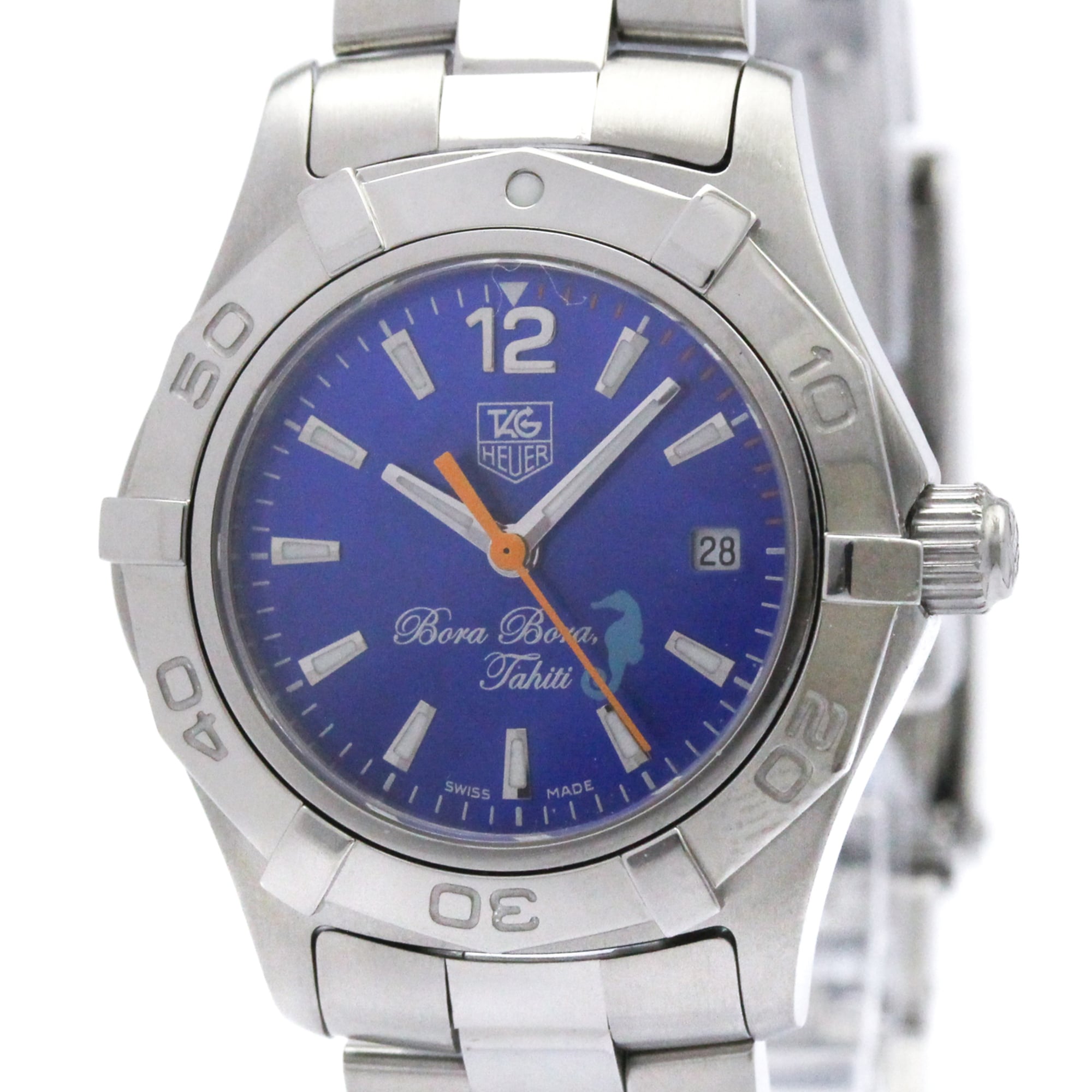 TAG HEUER Aquaracer Borabora Tahiti LTD Edition Watch WAF141R Polished — Very Good