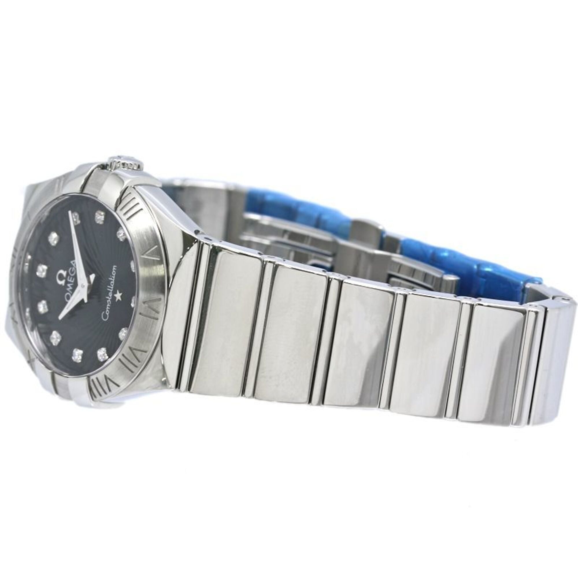 OMEGA Constellation Polished 12-Diamond Watch 123.10.27.60.51.002 Women's Stainless Steel 40353 — Good