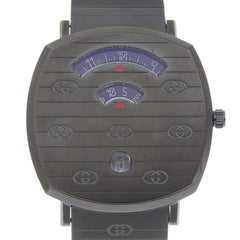Gucci Grip Watch, 157.3 Stainless Steel, Black Quartz Movement, Analog Display, Dial, Men's — Like New