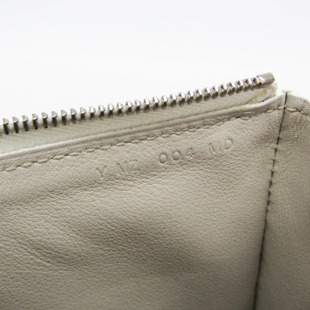 Hermes Atou GM Men,Women Evercalf Leather Pouch White — Like New