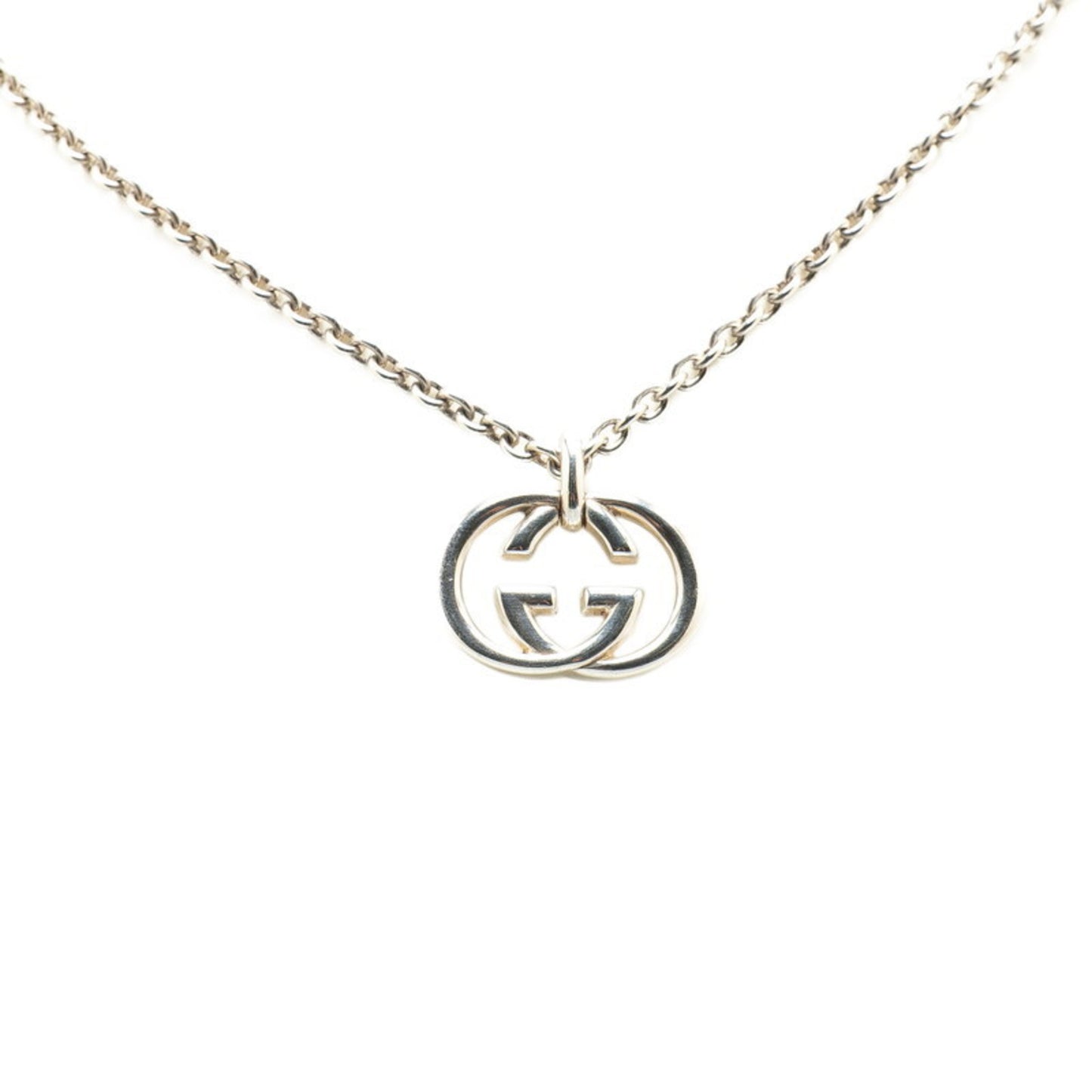 Gucci Interlocking G Necklace SV925 Silver Women's GUCCI