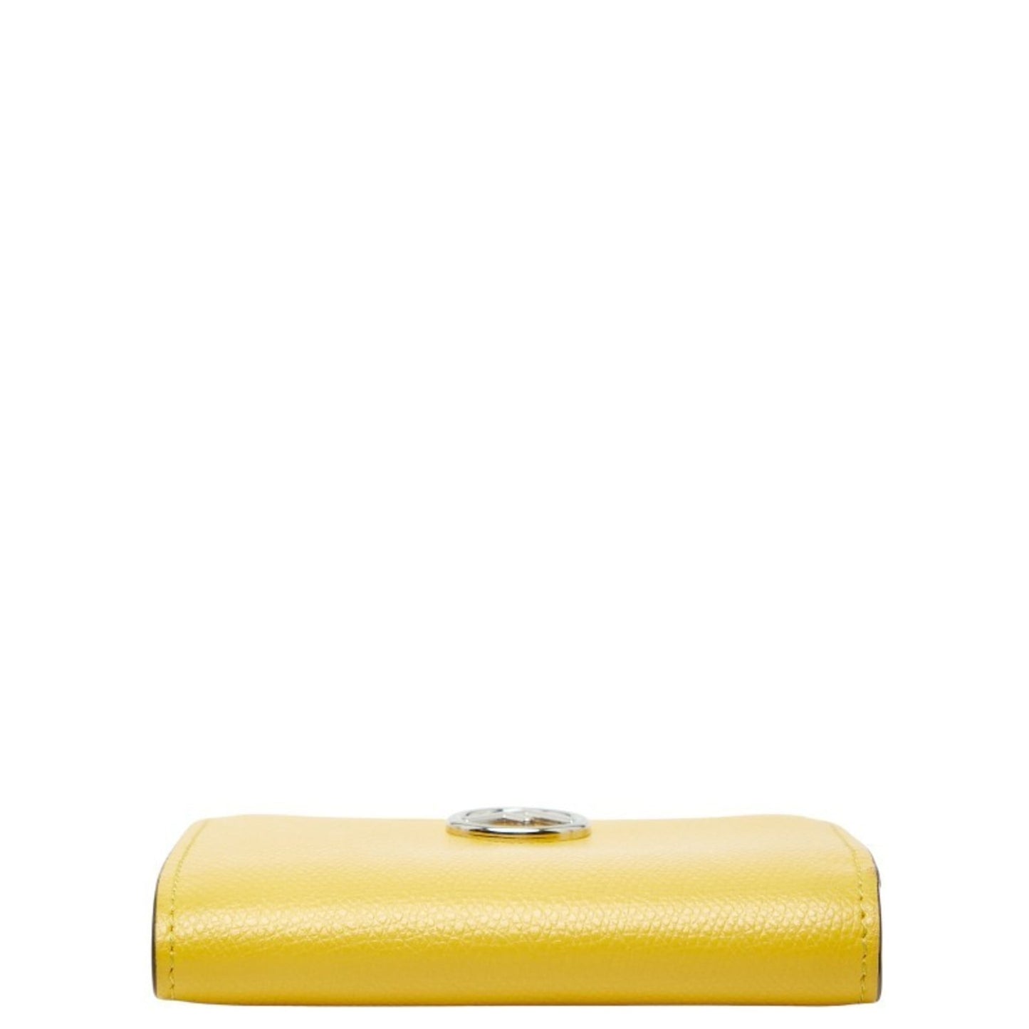 Fendi F Is Bifold Wallet 8M0387 Yellow Leather Women's FENDI
