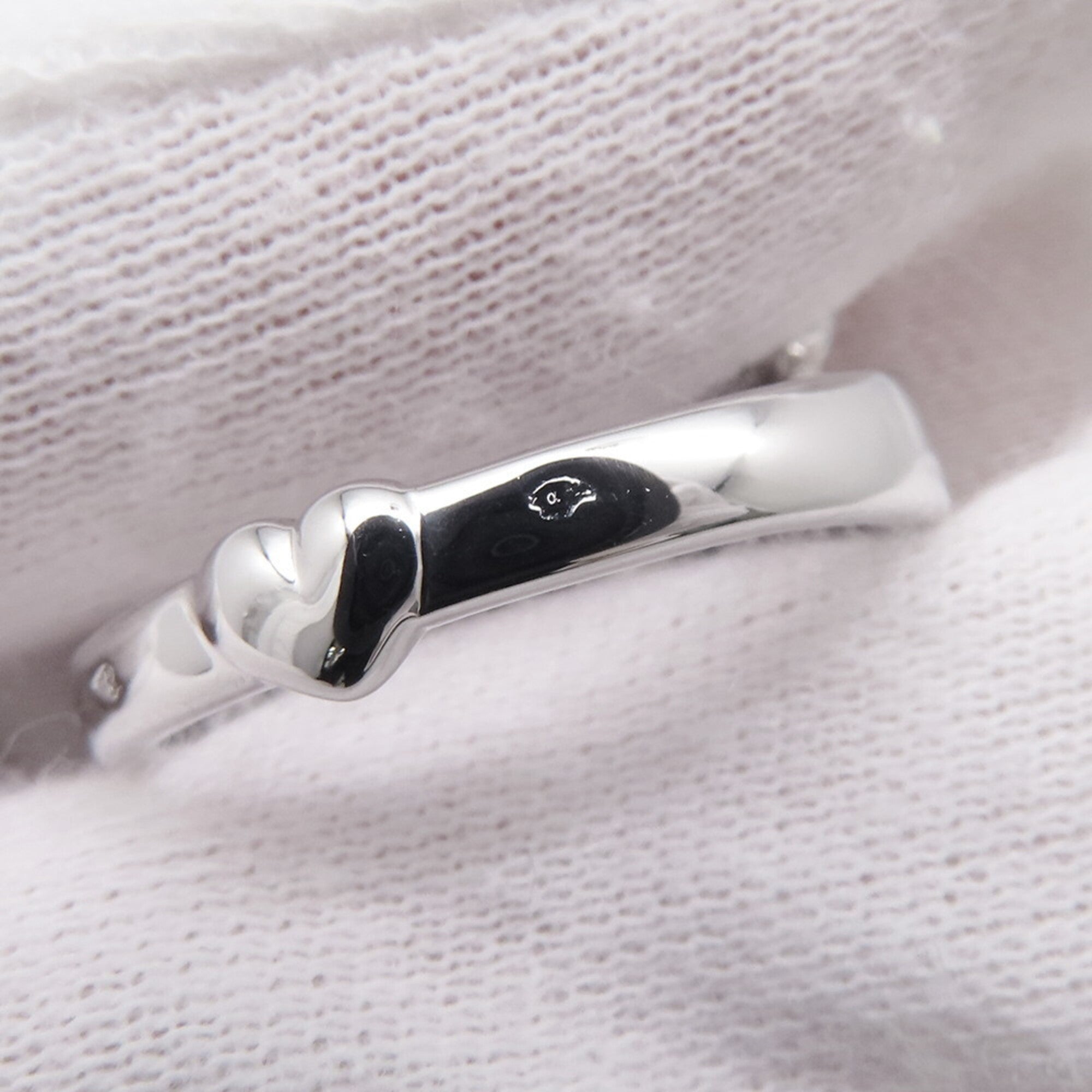 Christian Dior ring, Tete de Mort skull diamond, 18K white gold, ring size 55 — Like New