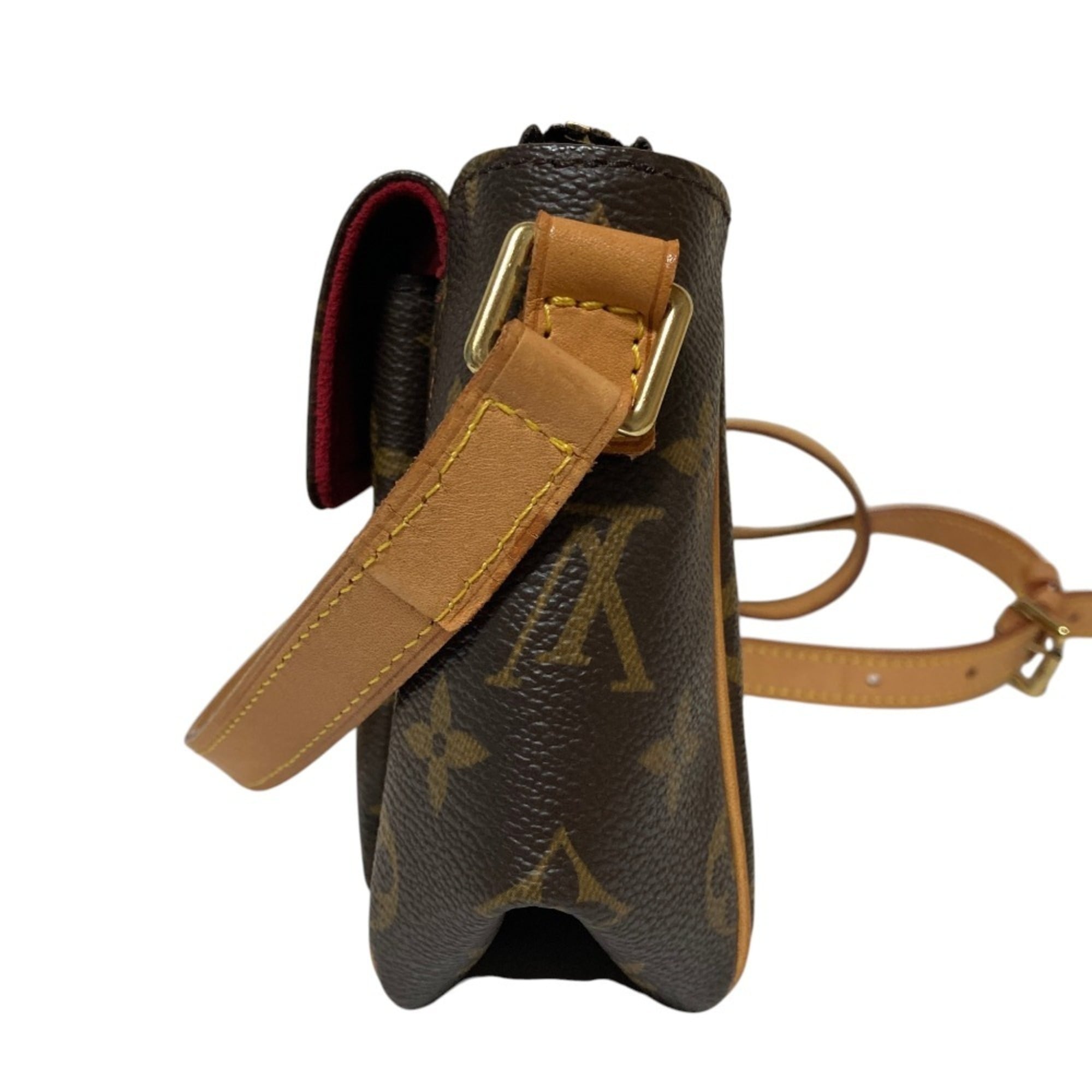 LOUIS VUITTON Louis Vuitton Vivacite PM Monogram Shoulder Bag M51165 Brown Women's — Like New