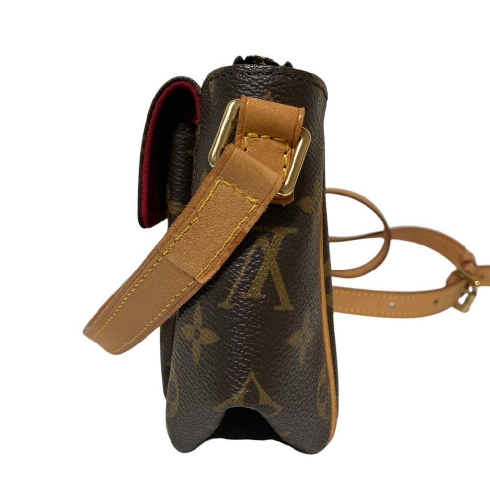 LOUIS VUITTON Louis Vuitton Vivacite PM Monogram Shoulder Bag M51165 Brown Women's — Like New