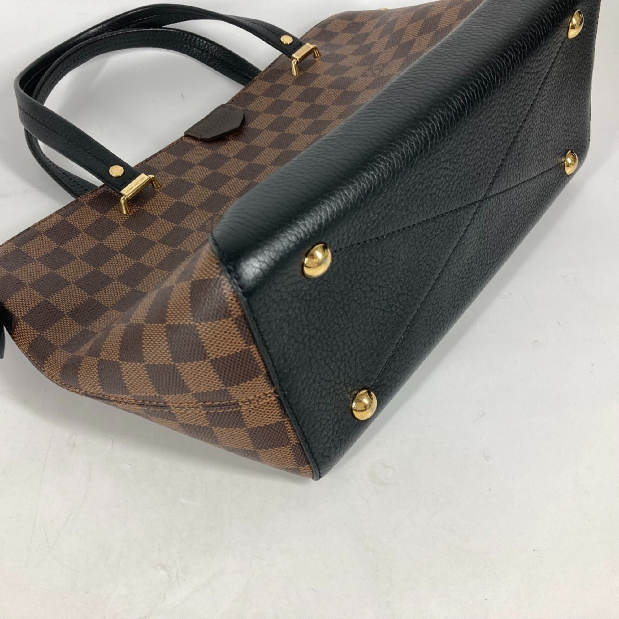 LOUIS VUITTON N41014 Damier Hyde Park Tote Bag Shoulder Canvas Women's Ebene Brown G-240625-20 — Like New