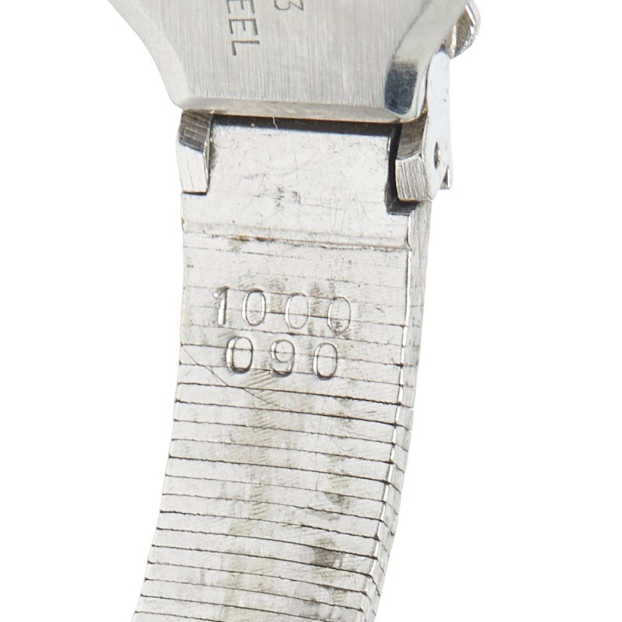 Seiko Rhinestone Watch 10-0900, Manual Winding, Silver Dial, Stainless Steel, Women's, SEIKO