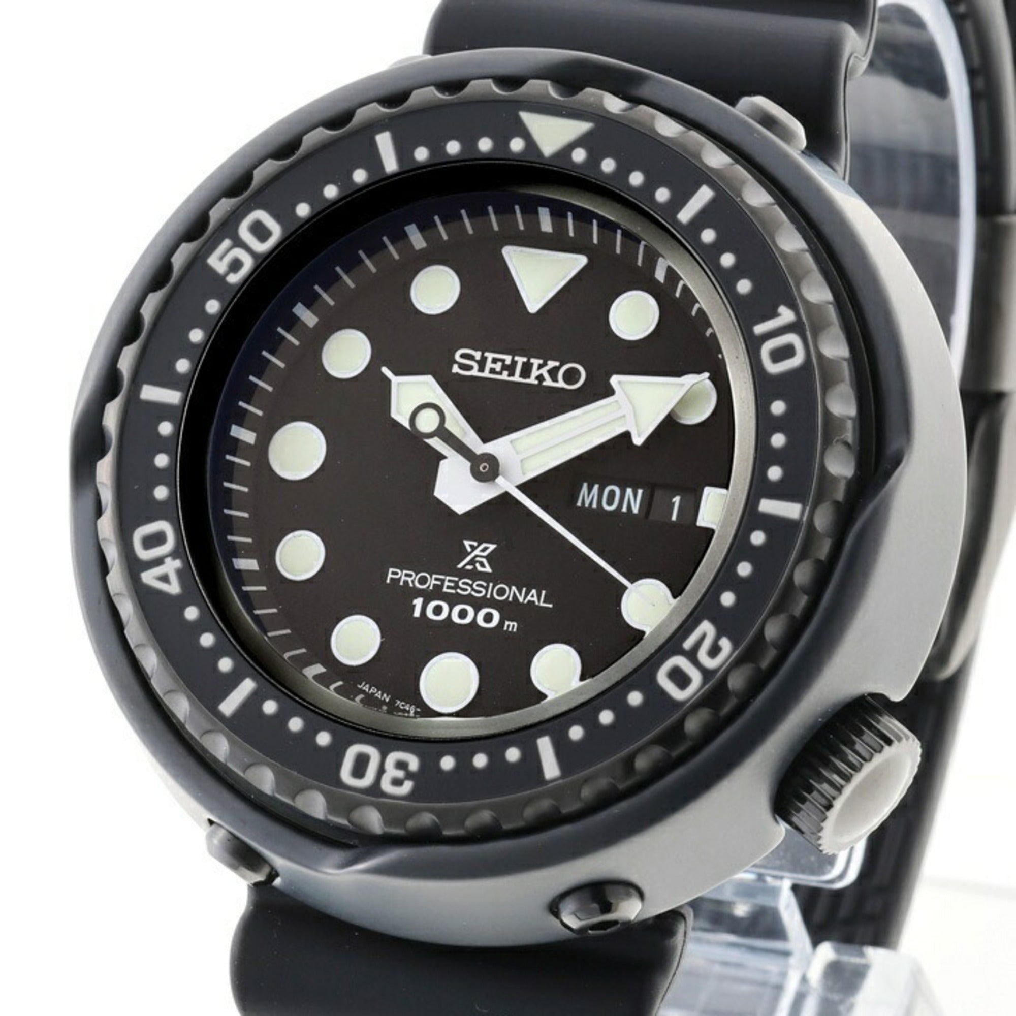 Seiko Prospex Marine Master Professional SBBN047 7C46-0AP0 Black Quartz — Very Good