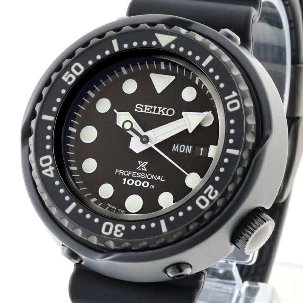 Seiko Prospex Marine Master Professional SBBN047 7C46-0AP0 Black Quartz — Very Good