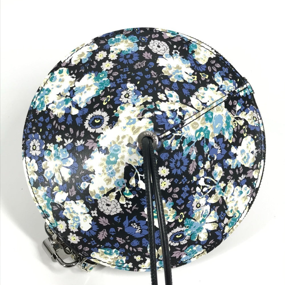 LOUIS VUITTON Floral Print Tupi Shoulder Bag in Black Leather, Unisex — Like New
