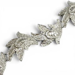 YVES SAINT LAURENT Rhodium-plated Heart Toggle Bracelet, Silver, Women's Accessory — Like New