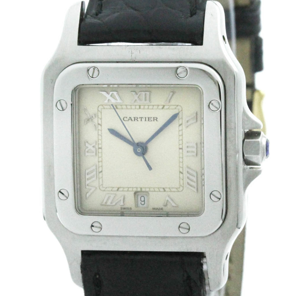 CARTIER Santos Galbee Steel Quartz Mens Watch W20025D6 Polished — Very Good