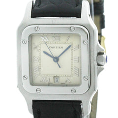 CARTIER Santos Galbee Steel Quartz Mens Watch W20025D6 Polished — Very Good