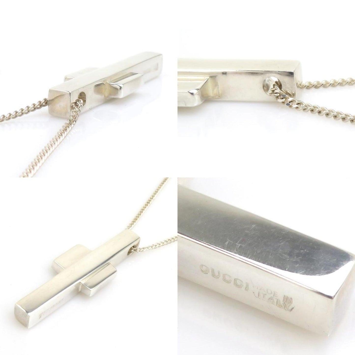 GUCCI Necklace Silver 925 Men's r10492a