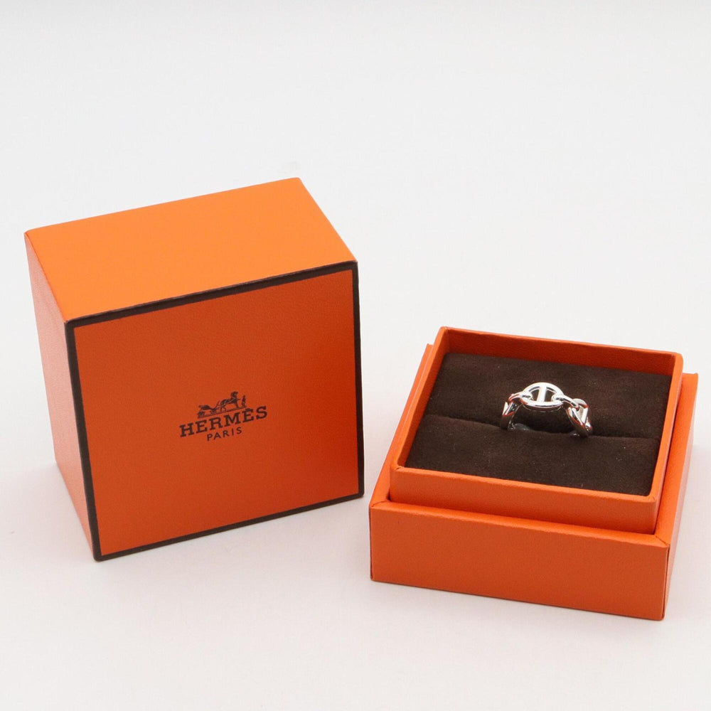 Hermes Chaine d'Ancre Enchainée Ring - Sterling Silver 925 Men's & Women's Tone — Like New