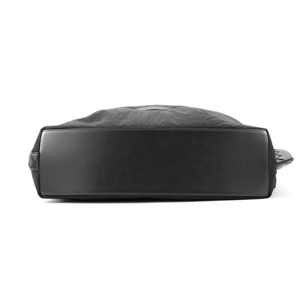 Bottega Veneta Shoulder Bag Intrecciato Crossboard Hobo Nylon 776221 BOTTEGA VENETA Black Handbag — Like New