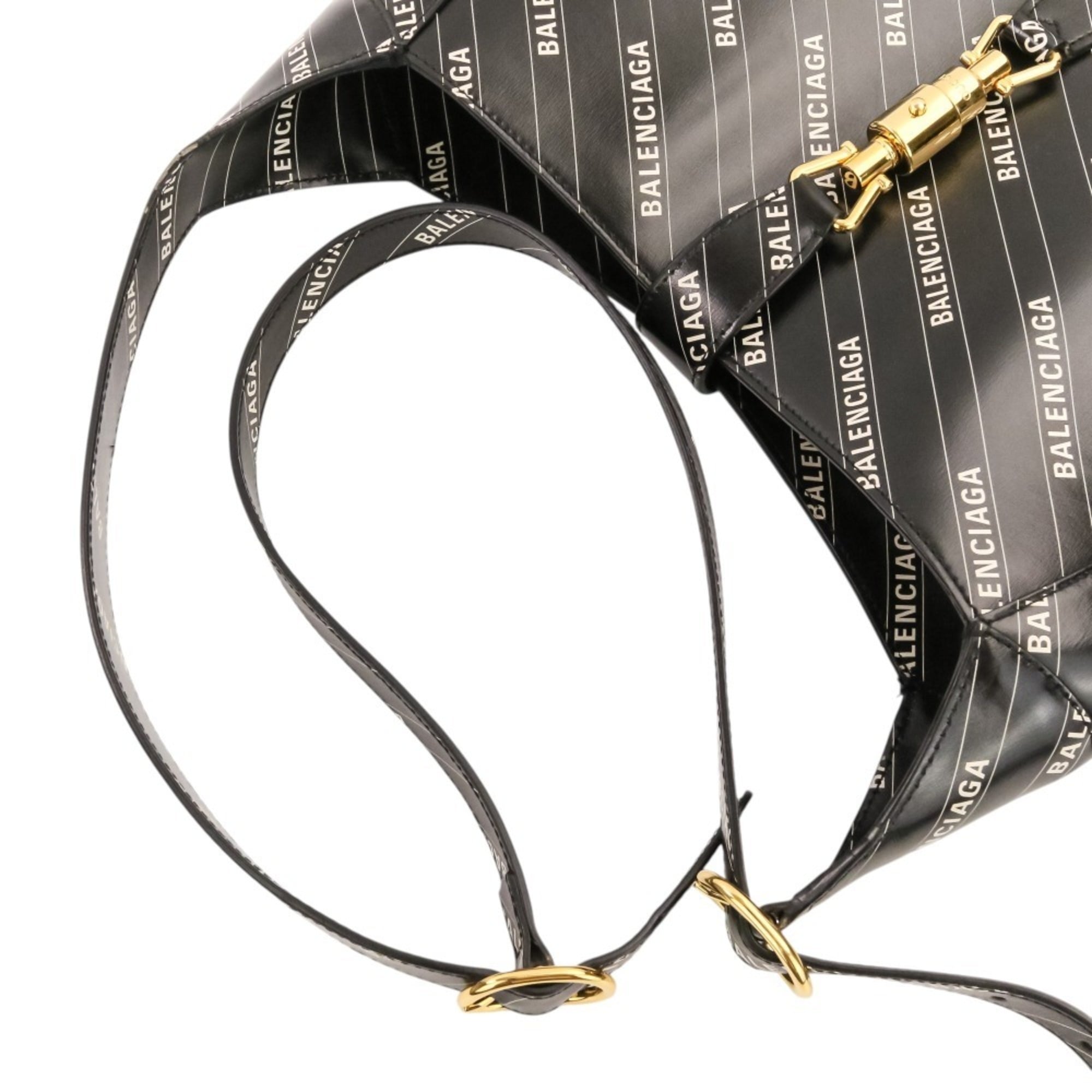 GUCCI BALENCIAGA The Hacker Project Jackie 1961 Medium Shoulder Bag 636712 Black Women's — Like New